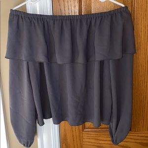 Aritzia Wilfred Morel Blouse Gray